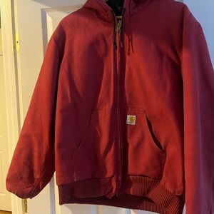 Carhartt men’s red Hooded Jacket